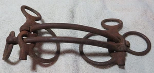 Brocas de brida de caballo antiguas vintage rústicas granja rancho decoración occidental - Imagen 1 de 2