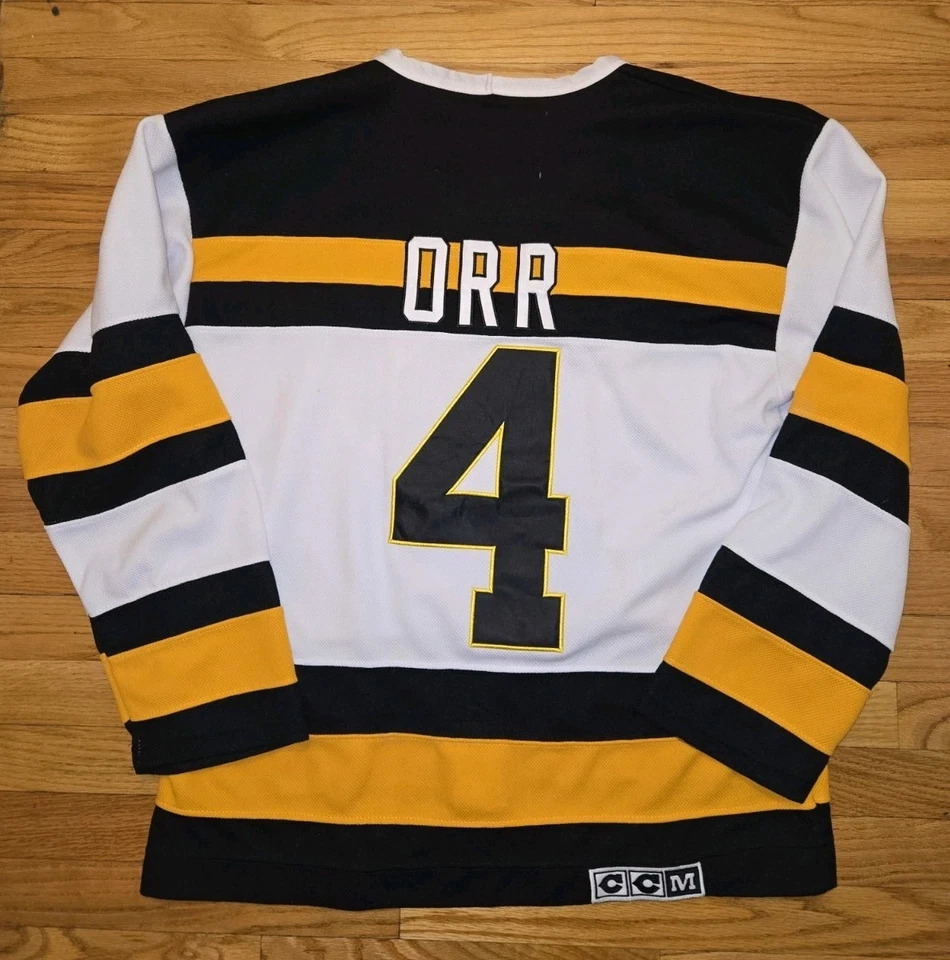 Camiseta deportiva Bobby Orr Boston Bruins CCM Throwback The Clock 1992 talla 50 grande Foto 1 de 4