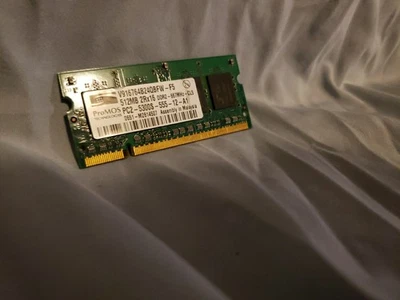 ProMos Technologies 512 MB SO-DIMM 667 MHz DDR2 Memory (V916764B24QCFW-F5) - Image 1 of 2