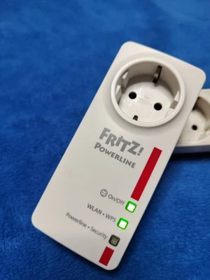 FRITZ! Powerline 546E WI-FI WLAN LAN Netzwerk Steckdosen Einzeladapter - Bild 1 von 3