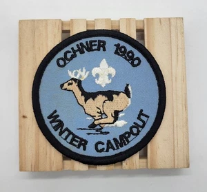 Camp Ochner Winter Campout Running Deer BSA Patch 1990 - Bild 1 von 3
