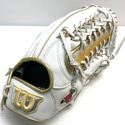 Wilson TEDDY BEAR LOGO Luva de Beisebol Outfielder RHT LH Do JAPÃO Modelos Raros - Imagem 1 de 4