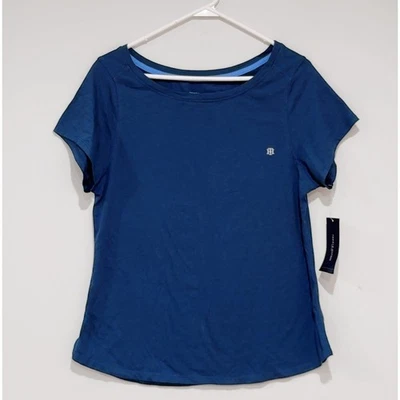 Tommy Hilfiger Mujer Azul Algodón Ropa de Dormir Manga Corta Camiseta Talla XL Foto 1 de 4