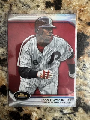 Topps Finest Ryan Howard 2012 refractor rojo/25 Philadelphia Phillies #62 Foto 1 de 2