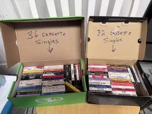 Cassette Single Lot Mixed Rock Hip-Hop Pop Instant Collection ( 68 ) Tapes - Picture 1 of 7
