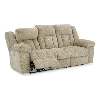 Signature Design by Ashley Tip-Off Wheat Power Reclining Sofa - Image 1 of 3