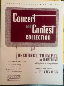 Concert And Contest Collection For Baritone B.C.  By Voxman - Solo ** NEW ** - Picture 1 of 1