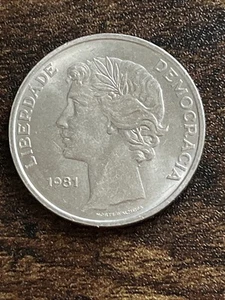 1981 Portugal 25 Escudos Actual Coin TB1847* - Picture 1 of 2