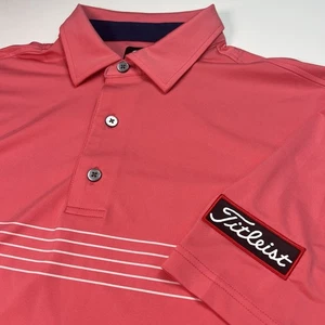 Camisa Polo Hombre L Footjoy Titleist Performance Rosa Calce Atlético - Imagen 1 de 11