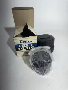 Lente vintage Kenko MC4 Tele Plus conversión 2x para Konica. Limpio. Estuche y caja. - Imagen 1 de 3