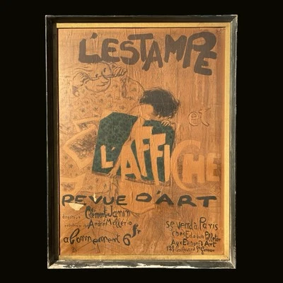 Antiguo póster de arte francés de los años 1890 Pierre Bonnard 23x32 en arte original Foto 1 de 4