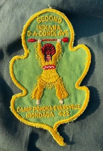 Vintage OA Second Indiana O-A-Conclave Camp Pahoka-Evansville Kiondaga 4-22 - Picture 1 of 6