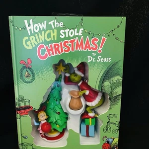 Hallmark Dr.Seuss THE GRINCH Who Stole Christmas 2 Ornament Book Shaped Box NEW - Picture 1 of 7