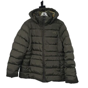 The North Face Womens XXL Gotham II Down Puffer Jacket Olive Green Camo Logo - Picture 1 of 15