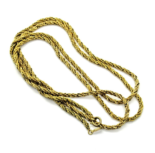 Collana di design GANICCIO & GRANDE placcata oro vintage lusso anni 70 Dior twisted