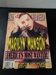 Marilyn Manson Poster Vintage Pin-up Hit Parader Pull Out - Bild 1 von 6