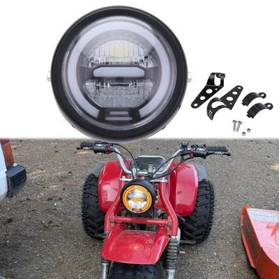 For Honda ATC200 ATC185 ATC110 ATC90 LED Motorcycle Headlight Hi/Lo DRL Light - Image 1 of 4