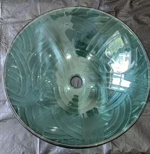 Decolav Bathroom Sink Green Tempered Glass 1080T-GR Y3 - Picture 1 of 9