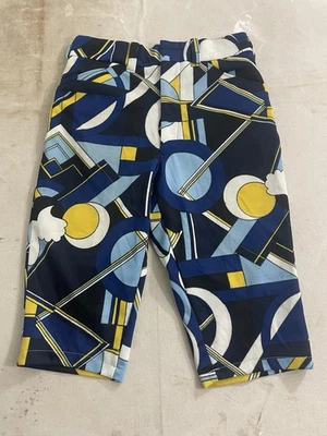 Excavadoras de almejas de polietileno años 70 30" cintura estampado funky Foto 1 de 4