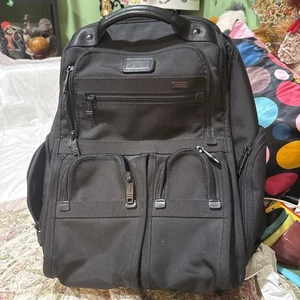 Mochila de nailon balístico grande para computadora portátil TUMI compacta con carpeta de archivos - Imagen 1 de 4