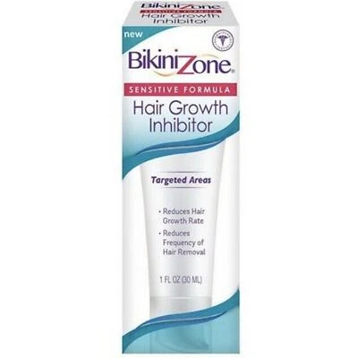 Bikini Zone Inhibidor del Crecimiento del Cabello Fórmula Sensible 1 OZ Eliminación de Áreas Dirigidas Foto 1 de 4