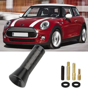 Para Mini Cooper R55 02-23 Carbono 1.4" Antena Picadura de Abeja Anterior AM/FM Radio Mástil - Imagen 1 de 7