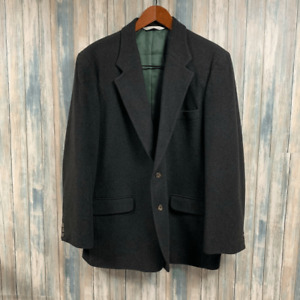 Perry Ellis Men’s Flannel Wool Blazer sz 44R Olive #A481-A