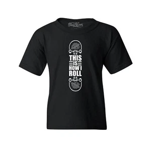 This is How I Roll Skateboard Funny Youth's T-Shirt Popular Shirts - Picture 1 of 3