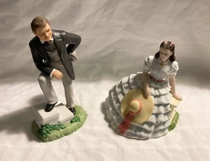 Figurines Rhett Butler Scarlett O'Hara 1983 Avon Images Of Hollywood Excellent - Picture 1 of 12