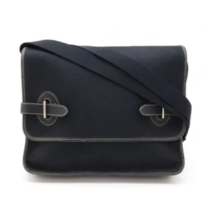 HERMES Buenaventura PM Messenger Bag Shoulder Bag Toile Officier #12520975 - Picture 1 of 9