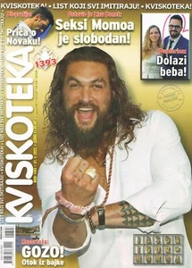 KVISKOTEKA #1393 2022 CROATIAN CROSSWORDS MAGAZINE cover JASON MOMOA - Picture 1 of 1