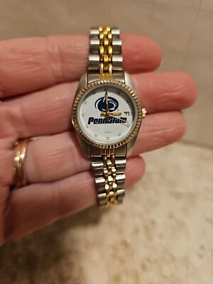 Reloj de pulsera nelsonic Penn State acero inoxidable damas mujeres cara pequeña Foto 1 de 4