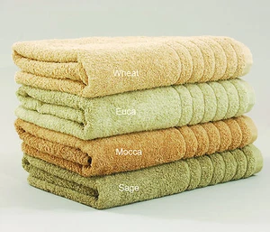 Organic Cotton Elegance Towel Natural Colour 600GSM Multi-Colours & Sizes - Picture 1 of 14