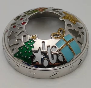 Yankee Candle Illuma Lid Jar Topper Holiday Winter 3" Christmas Theme - Picture 1 of 5