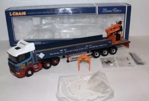 CORGI TRUCKS CC12218 SCANIA DROPSIDE CRANE TRAILER I.CRAIG NEW 1.50 Mint - Picture 1 of 1