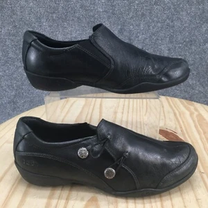 Taos Shoes Womens 8.5 Encore Casual Slip On Loafer Flats ENC-12750 Black Leather - Picture 1 of 16
