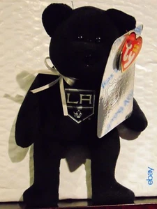 2018 NEW NHL Los Angeles Kings 8" Ty Beanie Baby Hockey Bear   - Picture 1 of 1