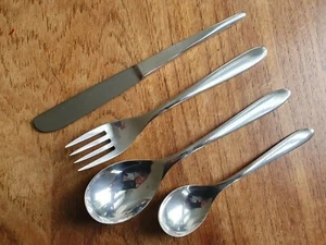 Vintage SWISSAIR Silver Plated Airline Cutlery - 4 Pieces by BEARD - Picture 1 of 6