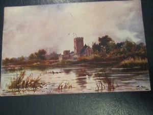 Postcard - Stanton Harcourt Church on the Thames above Oxford (1906 posted Tucks - Picture 1 of 2