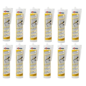 12er Set FÖRCH STRUKTURACRYL , WEISS , DICHTSTOFF DICHTMASSE, Kartusche a´310ml - Bild 1 von 2