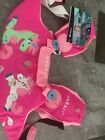 Bn Nabaiji 15-30kg Pink Toddler Swim Floatation Suit & Used Zoggs Swim Jacket