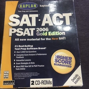Kaplan Sat Act Psat 2006 Gold Edition 2 Cd Roms - Picture 1 of 4