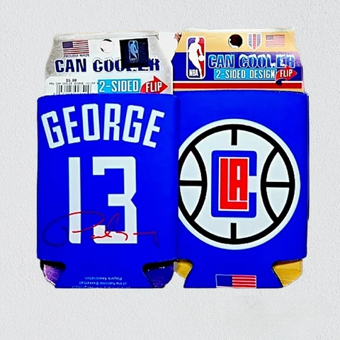 NBA Basketball LA Clippers Paul George No. 13 Made in the USA Can Coolers Cover