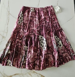 NEW Karen Kane 100% Linen Fun Skirt Sz L - Picture 1 of 14