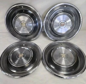 1968-69 Cadillac Deville Fleetwood 15inch Hub Caps OEM GM - Picture 1 of 15