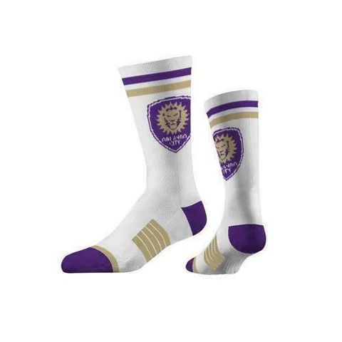 Strideline Orlando SC Adult White Classic Knit Socks  Medium/Large Cover