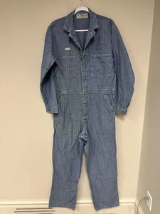 Vintage Universal Overall Chicago Stone Cutter Union Coveralls Sz 44 Medium - Picture 1 of 15