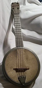 RARE VINTAGE DIXIE BANJO UKULELE ALUMINUM BANJO-LELE MADE IN USA INSTRUMENT BAND - Picture 1 of 15