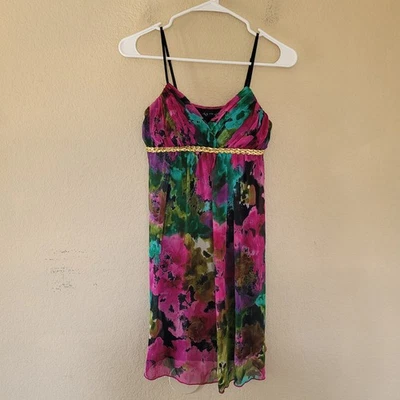 Ruby Rox Y2K Babydoll Mini Dress 3 Lined Multicolor Sleeveless Romantic Fairy - Image 1 of 4