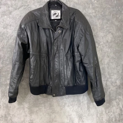 Vintage Saddlery Cooper  collection Leather Bomber Flight Jacket men’s XL zip up - Image 1 of 4